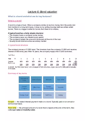 Business Finance Lecture 6