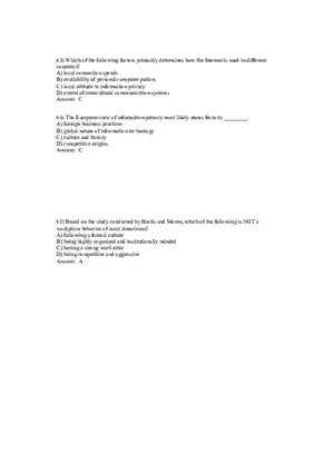 Understanding the Role of Culture Answer Key Part 3