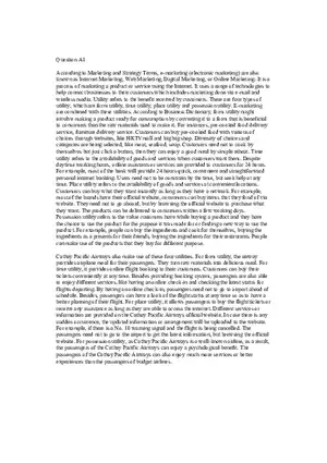 E-Marketing and Customer Utility