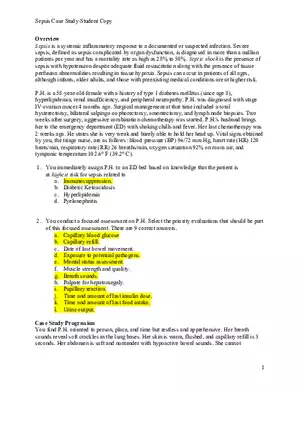 Minicase Study Septic Shock