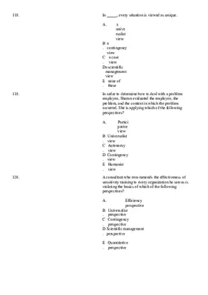The Evolution of Management Thinking Questions Part 4