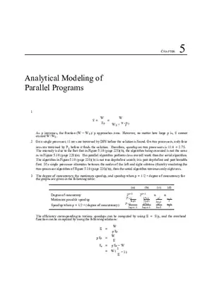 Analytical Modeling of Parallel Programs