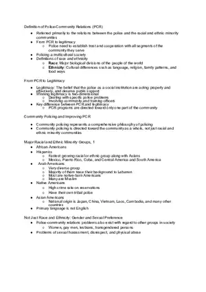 Definition of Police-Community Relations