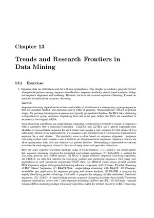 Solution Manual for Data Mining Chapter 13