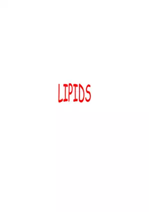 1.2 Lipids