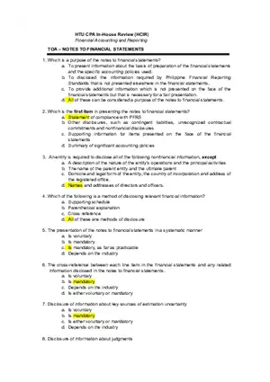 Which is a Purpose of the Notes to Financial Statements