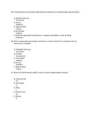Chapter 15 Organizational Change Assignment 3