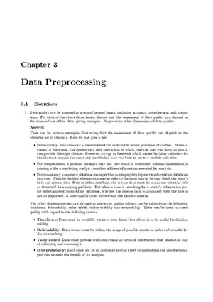 Solution Manual for Data Mining Chapter 3