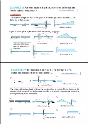 Influence Line - Lecture Notes 2