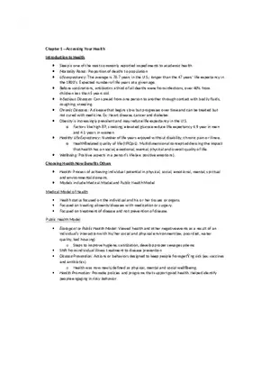 Summary Health the Basics