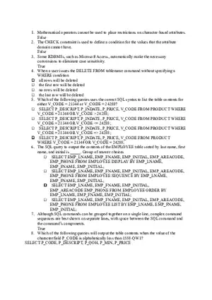 Quiz Question Bank Software Engineering Part 1