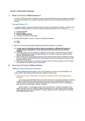 Differentiation Advantage Answer Key 1