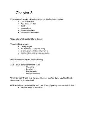 Chapter 3 - Psychosocial Guide