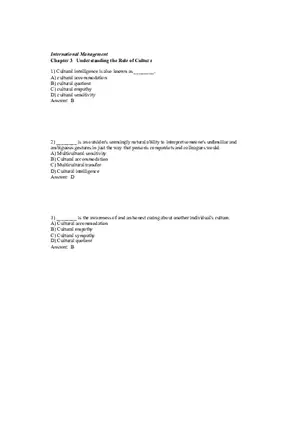 Understanding the Role of Culture Answer Key Part 1