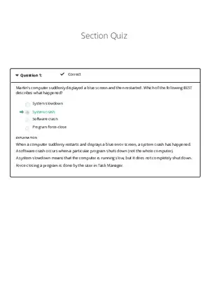 Computer Literacy 10 Quiz Results