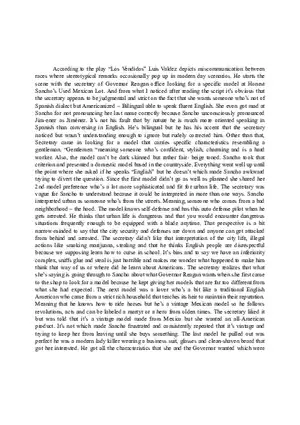 Summary of Los Vendidos