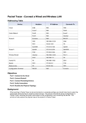 Packet Tracer - Connect a Wired and Wireless LAN