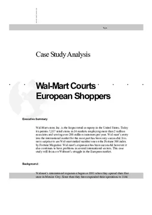 Walmart - Case Study Analysis Assignment