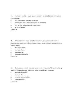 Consumer Perception Chapter 5 Answer Key 3