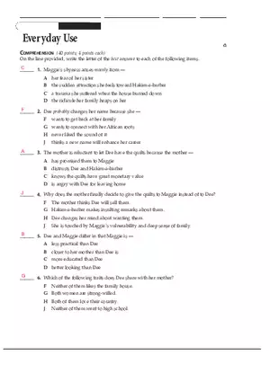 Everyday Use Narrative Assignment