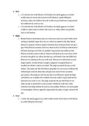 Criminal Law - United States v. Peterson