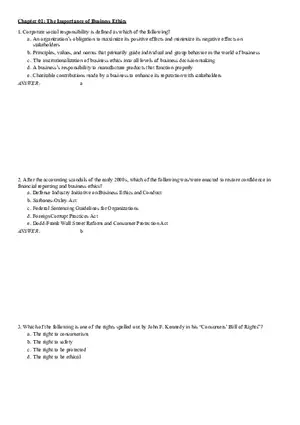Chapter 01 The Importance of Business Ethics 1
