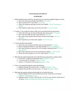 Recitation 3 Answers - Practice Problems