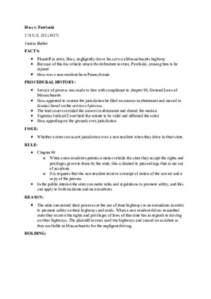 Hess v. Paw Case Brief