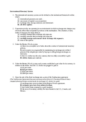 QnA International Monetary System