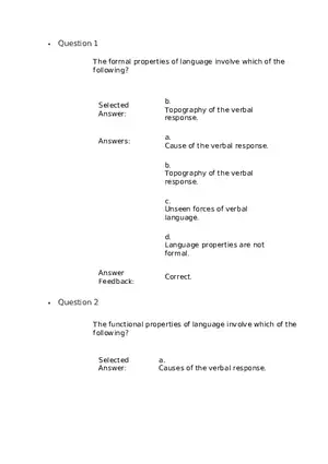 The Formal Properties of Language