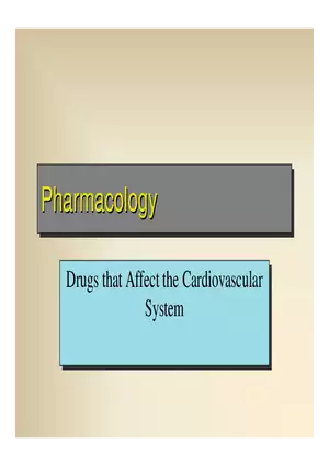 Affect the the Cardiovascular