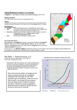 Guided Reading 13 Colonies