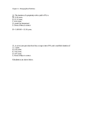 Managing Bond Portfolios Answer Key 2