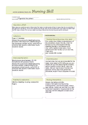 Fingerstick Accucheck