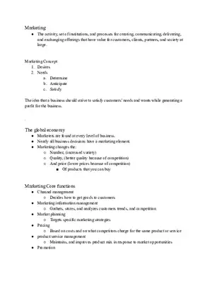 Marketing - Set of Institutions