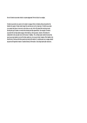 How Are Formative Assessments Related to Student Engagement