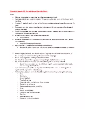 Foundations of Resident Lecture Notes 1-4 Part 1