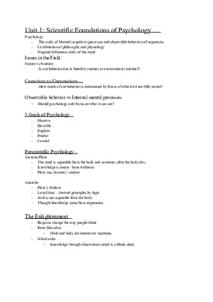 Scientific Foundations of Psychology