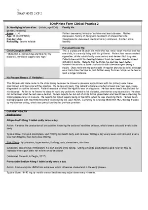 SOAP Note Requirement for Class