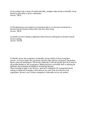 Managers as Decision Makers Part 2