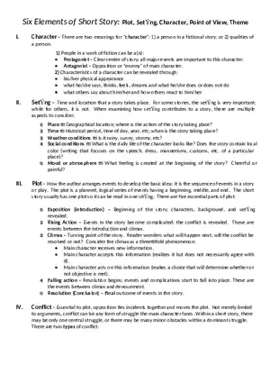 Six Elements of Fiction