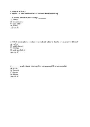 Cultural Influences on Consumer Decision-Making Part 1