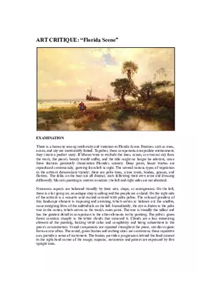 Florida Scene - Art Critique