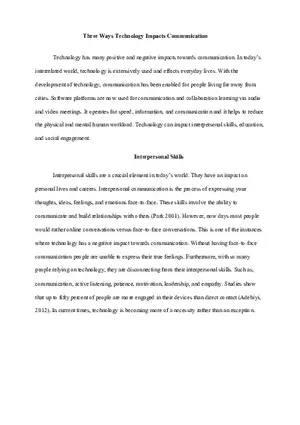 Three Ways Technology Impacts Communication