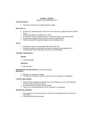 Maher v. People Criminal Law