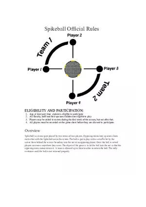 Rules of Pikeball - For Non Traditional Sports