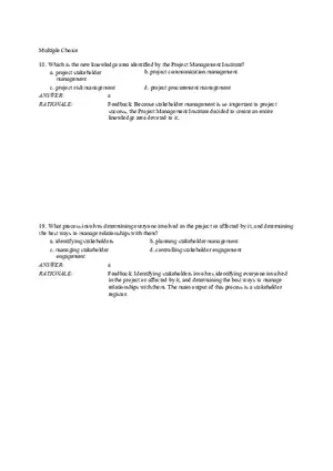 Chapter 13 Project Stakeholder Management