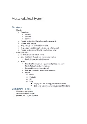 Musculoskeletal System