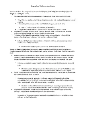 Geography of the Gunpowder Empires