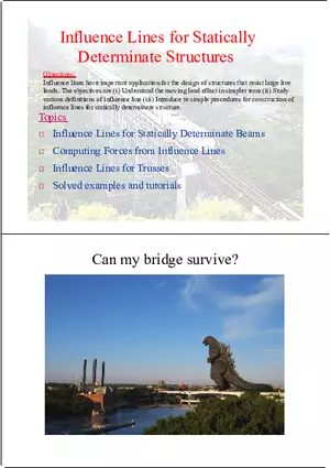 Influence Line - Lecture Notes 1